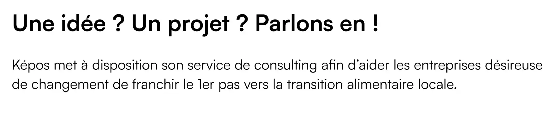 Exemple de la mise en page du texte de Képos