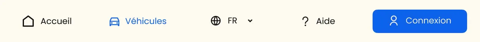 Exemple de la nav de louerunevoiture.eu