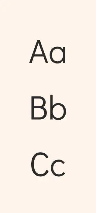 Exemple de la typographie Didact Gothic pour les textes secondaire