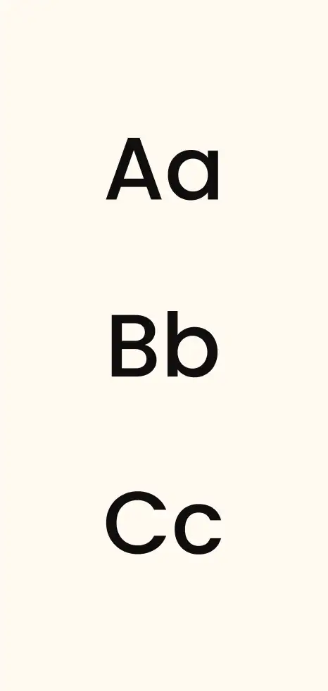 Exemple de la typographie Poppins pour les textes