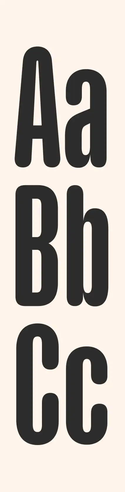 Exemple de la typographie Pramukh Rounded pour les titres