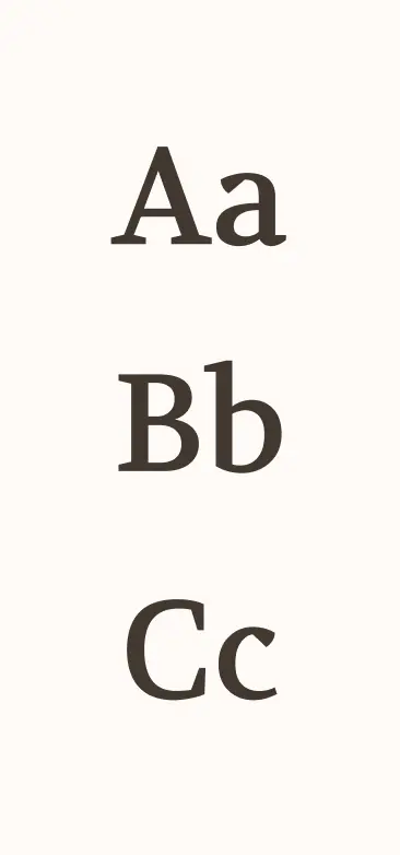 Exemple de la typographie Volkhov pour les sous-titres